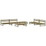 Garden furniture set 6 pieces impregnated pine wood by , Garden sets - Ref: Foro24-3186619, Price: 487,62 €, Discount: %