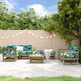 Garden furniture set 8 pieces impregnated pine wood by , Garden sets - Ref: Foro24-3186227, Price: 414,62 €, Discount: %