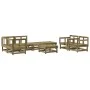 Gartenmöbel-Set 8-teilig aus imprägniertem Kiefernholz von , Gartensets - Ref: Foro24-3186227, Preis: 414,62 €, Rabatt: %