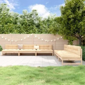 Garden furniture set 6 pieces solid pine wood by , Garden sets - Ref: Foro24-3186606, Price: 474,56 €, Discount: %