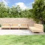Juego de muebles de jardín 6 piezas madera maciza de pino de , Conjuntos de jardín - Ref: Foro24-3186606, Precio: 488,51 €, D...