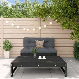 Juego de muebles de jardín 2 pzas madera maciza de pino negro de , Conjuntos de jardín - Ref: Foro24-3186589, Precio: 208,57 ...