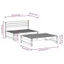 Garden furniture set 2 pieces solid black pine wood by , Garden sets - Ref: Foro24-3186589, Price: 205,92 €, Discount: %