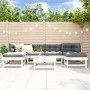 Gartenmöbel-Set 7-teilig aus massivem weißem Kiefernholz von , Gartensets - Ref: Foro24-3186348, Preis: 366,85 €, Rabatt: %