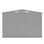 Caseta de jardín metal gris 257x298x178 cm de vidaXL, Cobertizos - Ref: Foro24-143341, Precio: 372,23 €, Descuento: %