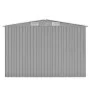 Grauer Gartenschuppen aus Metall, 257 x 298 x 178 cm von vidaXL, Schuppen - Ref: Foro24-143341, Preis: 365,76 €, Rabatt: %