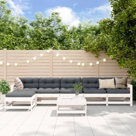 Gartenmöbel-Set 7-teilig aus massivem weißem Kiefernholz von , Gartensets - Ref: Foro24-3186432, Preis: 436,31 €, Rabatt: %