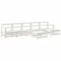 Gartenmöbel-Set 7-teilig aus massivem weißem Kiefernholz von , Gartensets - Ref: Foro24-3186432, Preis: 436,31 €, Rabatt: %