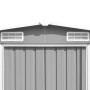 Caseta de jardín metal gris 257x298x178 cm de vidaXL, Cobertizos - Ref: Foro24-143341, Precio: 372,23 €, Descuento: %