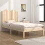 Solid pine wood bed frame 75x190 cm by , Beds and slatted bases - Ref: Foro24-3103738, Price: 94,13 €, Discount: %
