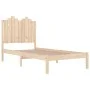 Solid pine wood bed frame 75x190 cm by , Beds and slatted bases - Ref: Foro24-3103738, Price: 94,13 €, Discount: %