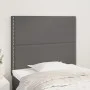 Headboards 2 units of gray synthetic leather 100x5x78/88 cm by , Headboards and footboards - Ref: Foro24-3116280, Price: 49,6...