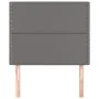 Headboards 2 units of gray synthetic leather 100x5x78/88 cm by , Headboards and footboards - Ref: Foro24-3116280, Price: 49,6...