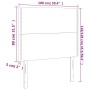 Kopfteile 2 Einheiten aus grauem Kunstleder 100x5x78/88 cm von , Kopf- und Fußteile - Ref: Foro24-3116280, Preis: 50,52 €, Ra...