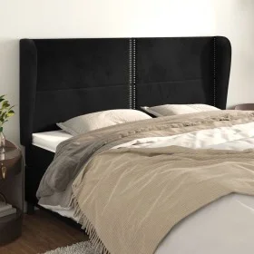 Headboard with light gray velvet ears 163x23x118/128 cm by , Headboards and footboards - Ref: Foro24-3117872, Price: 113,47 €...