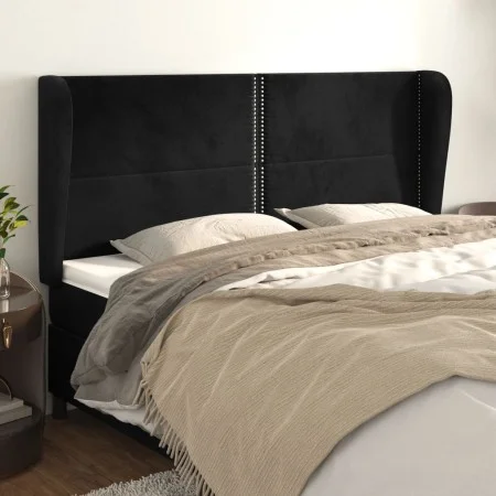 Kopfteil mit hellgrauen Samtohren 163x23x118/128 cm von , Kopf- und Fußteile - Ref: Foro24-3117872, Preis: 113,47 €, Rabatt: %