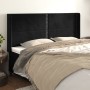 Kopfteil mit Ohren aus schwarzem Samt, 163 x 16 x 118/128 cm von , Kopf- und Fußteile - Ref: Foro24-3119496, Preis: 109,72 €,...