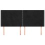 Headboard with black velvet ears 163x16x118/128 cm by , Headboards and footboards - Ref: Foro24-3119496, Price: 109,52 €, Dis...