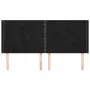 Headboard with black velvet ears 163x16x118/128 cm by , Headboards and footboards - Ref: Foro24-3119496, Price: 108,14 €, Dis...