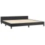 Estructura de cama con cabecero cuero sintético negro 200x200cm de , Camas y somieres - Ref: Foro24-3125530, Precio: 217,65 €...