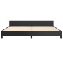 Bettgestell mit Kopfteil aus schwarzem Kunstleder 200x200cm von , Betten und Lattenroste - Ref: Foro24-3125530, Preis: 221,70...