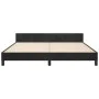 Bed frame with black velvet headboard 160x200 cm by , Beds and slatted bases - Ref: Foro24-3125704, Price: 208,80 €, Discount: %