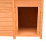 Hundehütte aus massivem Kiefern- und Tannenholz, 120 x 77 x 86 cm von vidaXL, Hundehütten - Ref: Foro24-170641, Preis: 185,02...