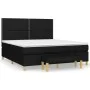 Boxspringbett mit schwarzer Stoffmatratze 160x200 cm von , Betten und Lattenroste - Ref: Foro24-3137087, Preis: 588,24 €, Rab...