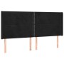 Boxspringbett mit Matratze und LED-Samt in Schwarz, 160 x 200 cm von , Betten und Lattenroste - Ref: Foro24-3139513, Preis: 5...