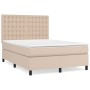 Boxspringbett mit Cappuccino-Kunstledermatratze 140x190cm von , Betten und Lattenroste - Ref: Foro24-3142844, Preis: 512,93 €...
