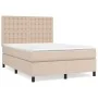 Boxspringbett mit Cappuccino-Kunstledermatratze 140x190cm von , Betten und Lattenroste - Ref: Foro24-3142844, Preis: 513,03 €...