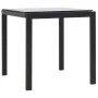 2 synthetic rattan sun loungers with black textilene table by vidaXL, Loungers - Ref: Foro24-44893, Price: 264,45 €, Discount: %
