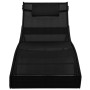 2 synthetic rattan sun loungers with black textilene table by vidaXL, Loungers - Ref: Foro24-44893, Price: 267,48 €, Discount: %