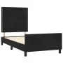 Bed frame with black velvet headboard 80x200 cm by , Beds and slatted bases - Ref: Foro24-3125662, Price: 127,05 €, Discount: %