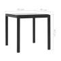 2 synthetic rattan sun loungers with black textilene table by vidaXL, Loungers - Ref: Foro24-44893, Price: 264,45 €, Discount: %