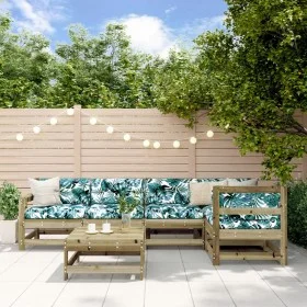 Garden furniture set 6 pieces impregnated pine wood by , Garden sets - Ref: Foro24-3186472, Price: 321,56 €, Discount: %