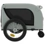 Haustier-Fahrradanhänger, Eisen-Oxford-Stoff, Grau, Schwarz von , Kinderwagen für Haustiere - Ref: Foro24-94021, Preis: 108,0...