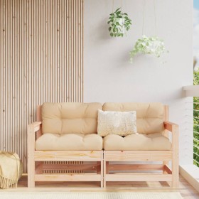Garden corner sofas 2 pcs solid pine wood by , Modular outdoor sofas - Ref: Foro24-825506, Price: 117,56 €, Discount: %