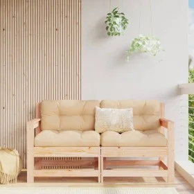 Garden corner sofas 2 pcs solid pine wood by , Modular outdoor sofas - Ref: Foro24-825506, Price: 112,57 €, Discount: %