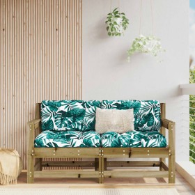 Garten-Ecksofas 2 Stück imprägniertes Massivholz von , Modulare Sofas für den Außenbereich - Ref: Foro24-825512, Preis: 123,3...