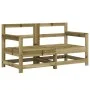 Garden corner sofas 2 pcs impregnated solid wood by , Modular outdoor sofas - Ref: Foro24-825512, Price: 121,76 €, Discount: %