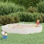 Sandkasten mit Achtecksitzen aus massivem weißem Kiefernholz von , Sandkästen - Ref: Foro24-825017, Preis: 61,95 €, Rabatt: %
