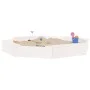 Sandkasten mit Achtecksitzen aus massivem weißem Kiefernholz von , Sandkästen - Ref: Foro24-825017, Preis: 61,95 €, Rabatt: %