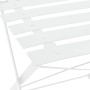 Garden bistro table and chairs set, 3 pieces, white steel by vidaXL, Garden sets - Ref: Foro24-44357, Price: 120,24 €, Discou...