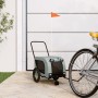 Remolque de bicicleta mascotas hierro tela Oxford gris negro de , Cochecitos para mascotas - Ref: Foro24-94014, Precio: 100,2...