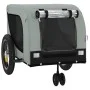 Remolque de bicicleta mascotas hierro tela Oxford gris negro de , Cochecitos para mascotas - Ref: Foro24-94014, Precio: 98,31...