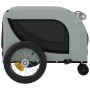 Haustier-Fahrradanhänger, Eisen-Oxford-Stoff, Grau, Schwarz von , Kinderwagen für Haustiere - Ref: Foro24-94014, Preis: 100,2...
