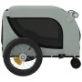 Remolque de bicicleta mascotas hierro tela Oxford gris negro de , Cochecitos para mascotas - Ref: Foro24-94014, Precio: 98,31...