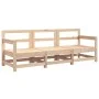 Gartenmöbel-Set 3-teilig aus massivem Kiefernholz von , Modulare Sofas für den Außenbereich - Ref: Foro24-825527, Preis: 168,...