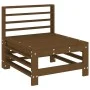 Garden furniture set 3 pieces solid honey brown pine wood by , Modular outdoor sofas - Ref: Foro24-825649, Price: 195,85 €, D...